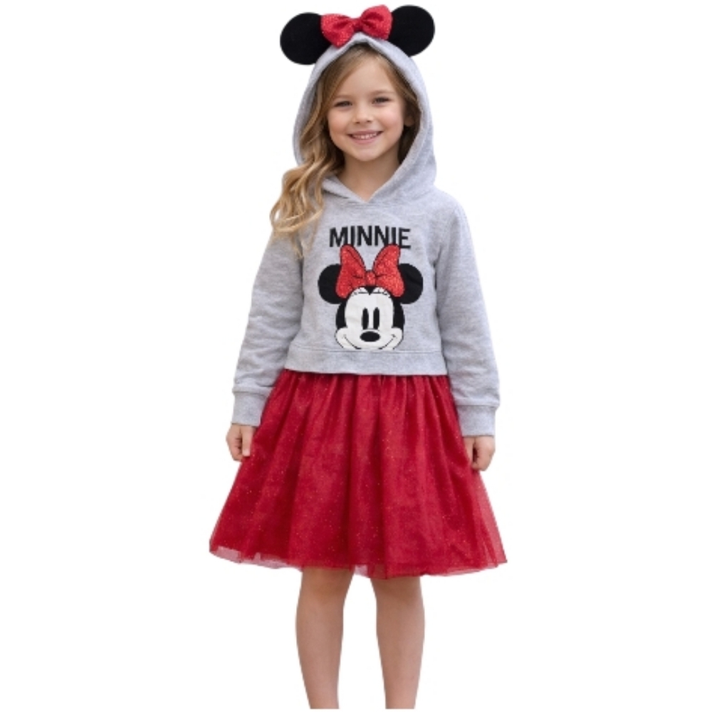 Disney Minnie Mouse Girl Sweatshirt Tulle‎ Dress